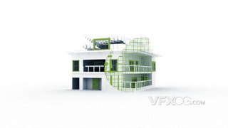 房屋建筑蓝图设计工程标志LOGO片头Motion模板