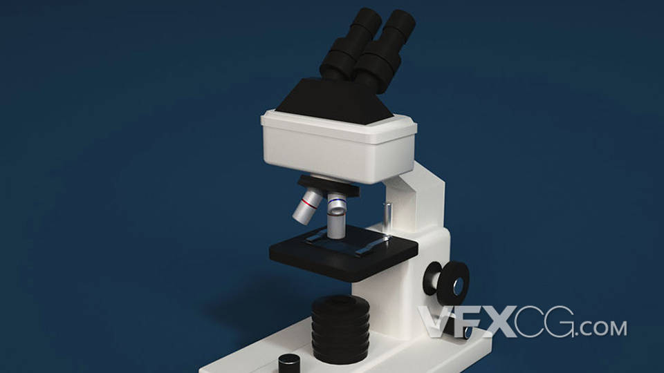 现代医学器械显微镜主题C4D元素