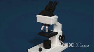 现代医学器械显微镜主题C4D元素