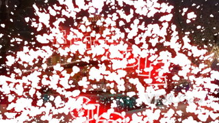 雪花纷飞圣诞手绘新年假日暴风雪转场过渡Motion模板