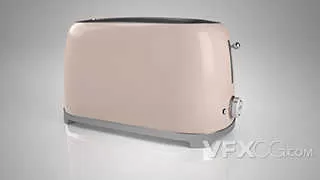 淡粉色家电烤面包机C4D模型
