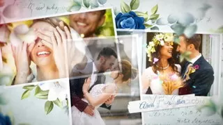 整洁明亮优雅简约浪漫时尚婚礼视频相册AE模板