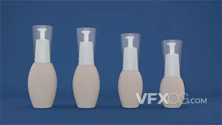 C4D通用化妆品包装瓶套盒系列模型