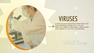 病毒细菌现代医疗设施现代保健宣传片Motion模板