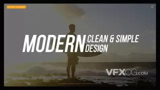 现代动态文字时尚商务品牌标题动画视频字幕