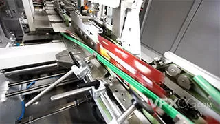 工厂输送带运输纸箱流水线实拍视频