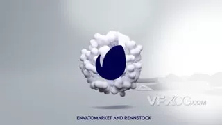 泡沫三维滚动企业标志动画LOGO片头Motion模板