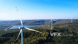 新能源风力发电风能技术实拍视频