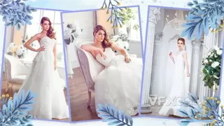 新婚周年纪念优雅时尚现代婚礼视频相册PR模板