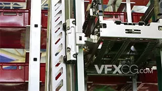 工作机械升降机移动框货柜实拍视频