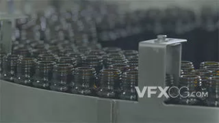药物药品灌装生产线流水线实拍视频