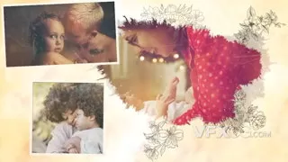 婚礼浪漫周年纪念母亲节情人节美好幸福视频相册AE模板