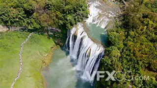 贵州5A旅游景区黄果树瀑布实拍视频