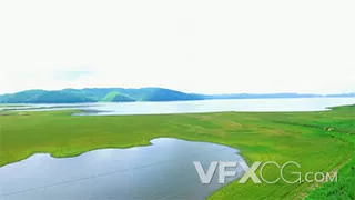 内蒙古通辽湿地草原湖泊实拍视频