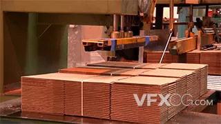 厂方生产的纸板流水线工程实拍视频