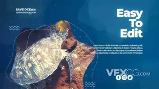 生态环保海洋液态流体效果环境健康宣传片PR模板