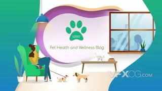 猫狗宠物搜索引擎查询宠物诊所开场视频AE模板