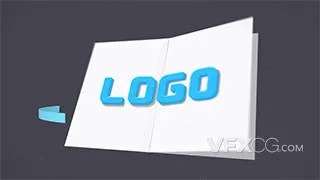 动感图形变换MG动画企业LOGO片头ae模板
