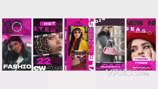 绚丽街头时尚社交现代活动营销标题介绍媒体短视频PR模板