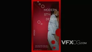 现代色彩潮流艺术品牌包装社交媒体短视频Motion模板
