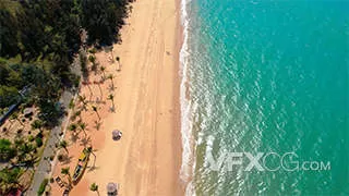 海南岛无人区宁静海岸沙滩实拍视频
