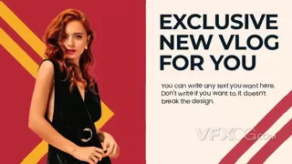 经典潮流动态时尚产品杂志介绍标题开场视频AE模板