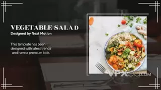 现代商品产业餐厅菜单介绍美食广告片AE模板