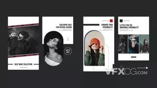 潮流现代商业品牌时尚社交媒体短视频AE模板