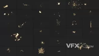 烟花火焰星光闪烁节日庆典视频特效达芬奇模板