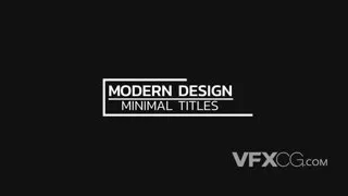现代流行文本时尚企业商务标题动画视频字幕AE模板