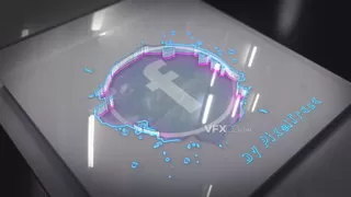 玻璃质感光滑现代科技炫酷标志动画LOGO片头AE模板
