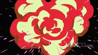能量爆炸烟雾弥漫时尚大气标志动画LOGO片头达芬奇模板