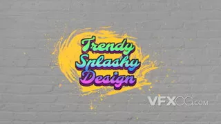 潮流街头嘻哈文化艺术涂鸦文本标题动画视频字幕AE模板