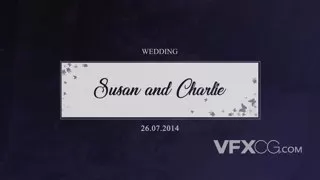 温馨创意婚礼浪漫幸福文本标题动画视频字幕PR模板