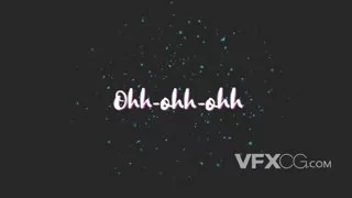 多彩动感音乐歌词文本标题动画视频字幕PR模板