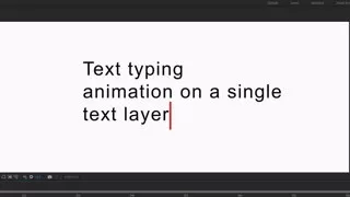 现代简约电脑打字机效果时尚创意文本标题动画视频字幕AE模板