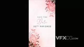 浪漫商业温馨婚礼周年幸福纪念时尚媒体短视频PR模板