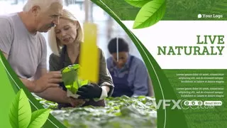 绿色自然环保生态农业食品有机现代宣传片PR模板