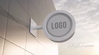 商业明亮立体创意简约公司标志LOGO片头AE模板