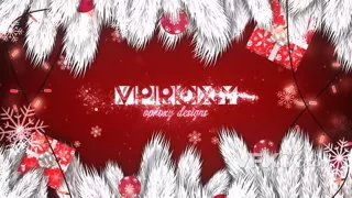 冬季雪花纷飞优雅浪漫魔法冰晶节日圣诞开场视频AE模板