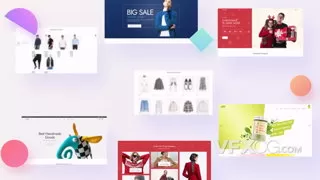 网站商业产品介绍时尚流行现代活动宣传片AE模板