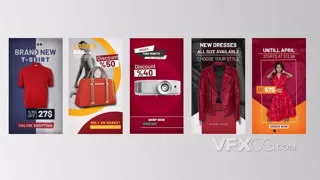 商业市场都市品牌活动文本展示介绍活动媒体短视频AE模板