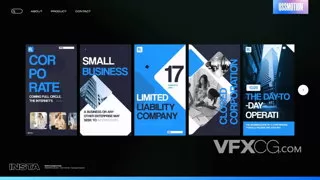 商业现代公司优雅品牌设计时尚介绍活动媒体短视频AE模板