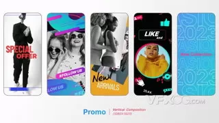 品牌广告产业商务包装时尚文本设计流行媒体短视频AE模板