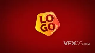 优雅金属时尚光滑数字电子公司标志动画LOGO片头AE模板